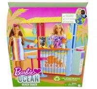Barbie Love ocean - plážový bar s doplňky plast v krabici 28x33x7cm Teddies
