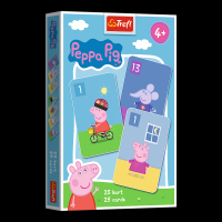 Černý Petr Prasátko Peppa/Peppa Pig společenská hra - karty v krabičce 6x9cm 20ks v boxu Trefl