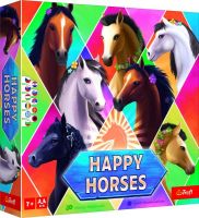 Šťastní koně společenská hra v krabici 24x24x6cm Trefl