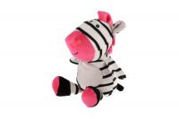 Zebra chrastítko plyš 24cm 4 barvy 0+ Teddies