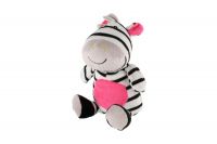 Zebra chrastítko plyš 24cm 4 barvy 0+ Teddies