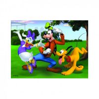 Kostky kubus Mickey a Minnie Disney dřevo 12ks v krabičce 21x18x4cm Dino