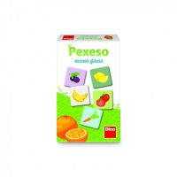 Pexeso Ovoce a zelenina 48ks pevných kartiček v krabičce 11,5x18x3,5cm Dino