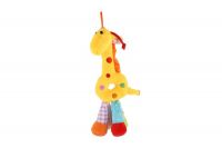 Žirafa chrastítko plyš 25cm asst 3 barvy 0+ Teddies