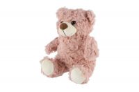 Medvěd/Medvídek sedící plyš 22cm růžový v sáčku 0+ Teddies