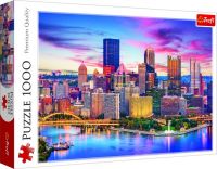 Puzzle Pittsburgh, Pensylvánie, USA 1000 dílků 68,3x48cm v krabici 40x27x6cm Trefl