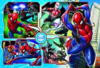 Puzzle Spiderman zachraňuje Disney koláž 41x27,5cm 160 dílků v krabici 29x19x4cm Trefl