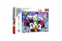 Puzzle Ve světě Disney je zábava 100 dílků 41x27,5cm v krabici 29x20x4cm Trefl