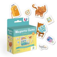 Magnetická hra Kočka + cestování plast 20ks v krabičce 10x14x5cm DODO