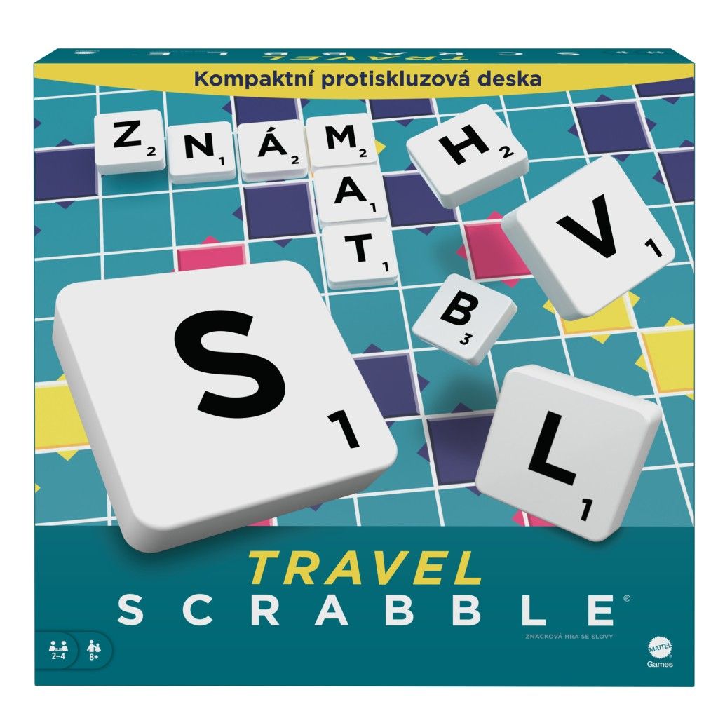 Scrabble cestovní - společenská hra Mattel