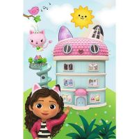 Minipuzzle 54 dílků S Gabby je vždycky legrace/Gabby´s Dollhouse 4 druhy v krab. 6,5x9cm 40ks v boxu Trefl