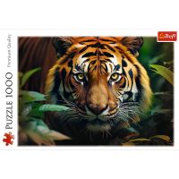 Puzzle Divoký Tygr 1000 dílků 68,3x48cm v krabici 40x27x6cm Trefl