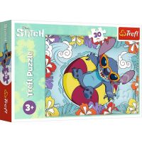 Puzzle Lilo&Stitch na dovolené 27x20cm 30 dílků v krabičce 21x14x4cm Trefl