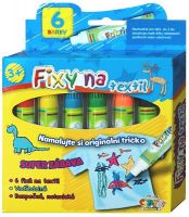 Fixy na textil vodě odolné 6ks v krabičce SMT Creatoys