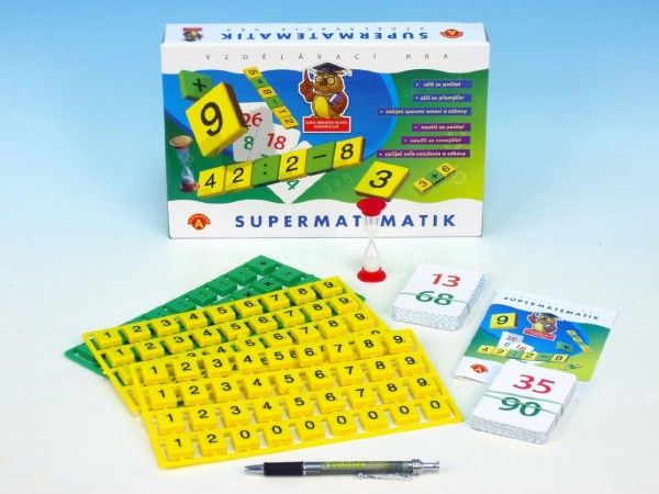 Supermatematik společenská hra naučná v krabici PEXI