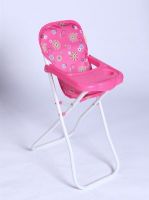 Židlička pro panenky vysoká kov/plast 33x26x60cm v sáčku Teddies