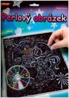Perlový obrázek 200ks barevných perel 20,3x25,4cm asst 3 druhy na kartě SMT Creatoys