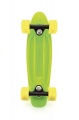 Skateboard 43cm, nosnost 60kg plastové osy, zelená, žlutá kola Teddies